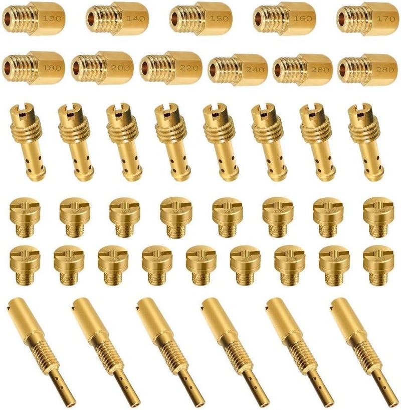 Strongthium 42 Pcs Carburetor Jet Kit for Mikuni Main & Pilot Slow Jet N100.604 VM28/486 VM4/042 VM22/210 - Image 1